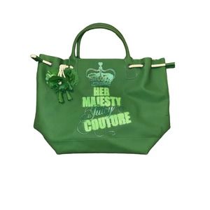 Vintage Juicy Couture Her Majesty Green Tote Large